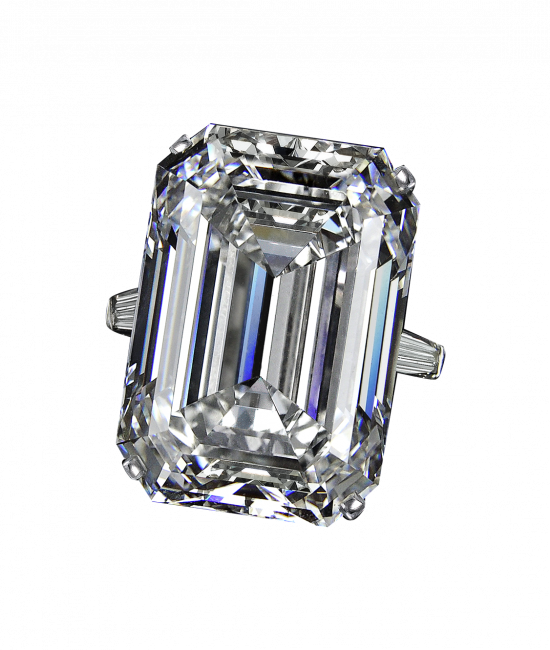 Exceptional Emerald Cut Diamond Ring