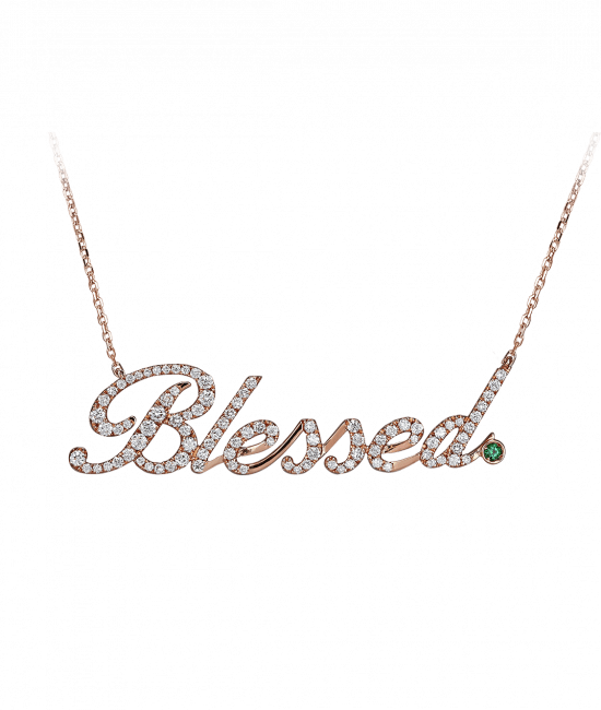 Rose Gold Blessed Necklace
