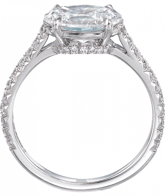Oval-Cut Diamond Solitaire