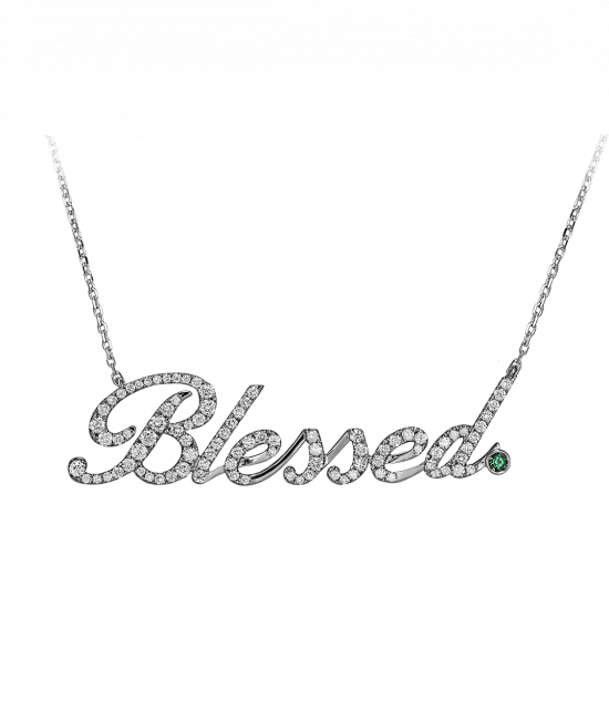 White Gold Blessed Necklace
