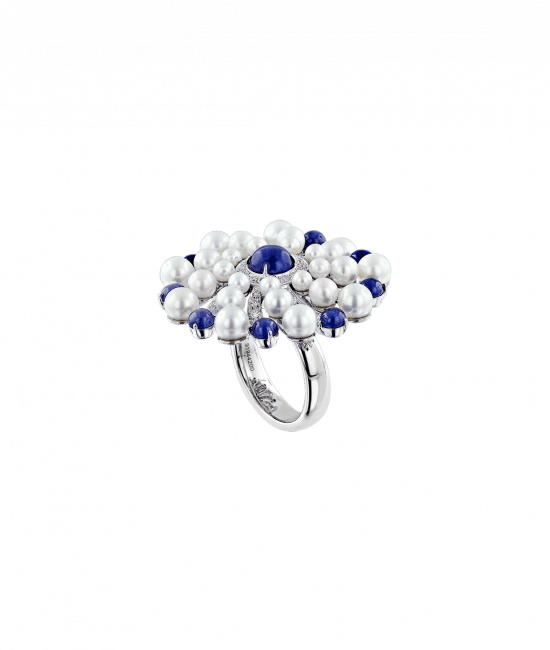 Infinia Pearl Blue Sapphires Ring