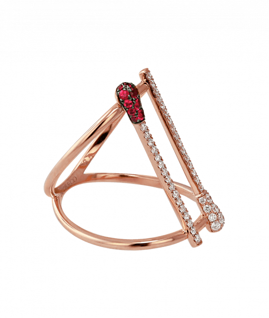 Ruby and Diamond Match Ring