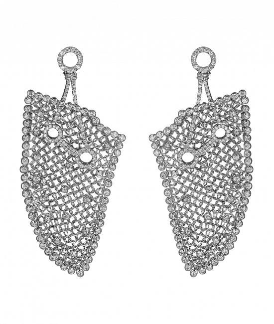 Rare Touch White Gold Earrings