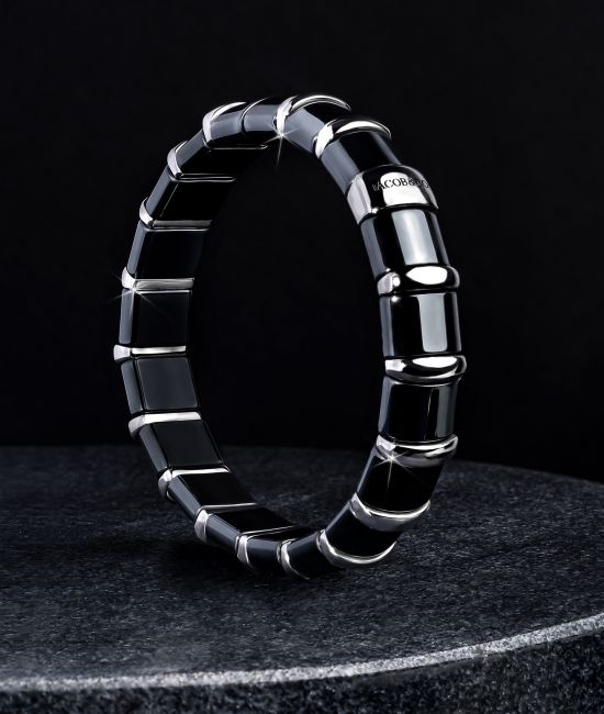 Hematite Bracelet 20 Stainless Steel Bars