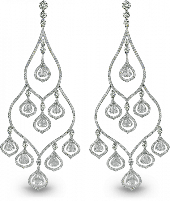 Chandelier Diamond Earrings Briolettes