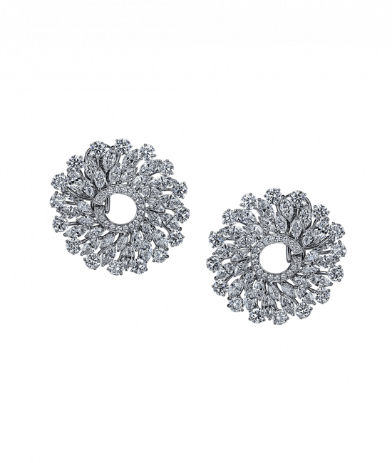 White Diamond Infinia Earrings