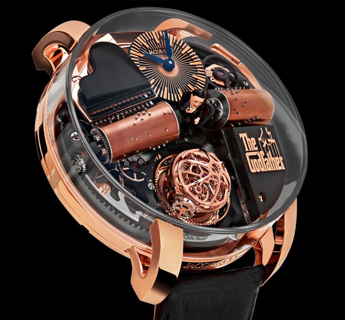 Opera Godfather Clear Case Rose Gold Musical Tourbillon | Jacob & Co