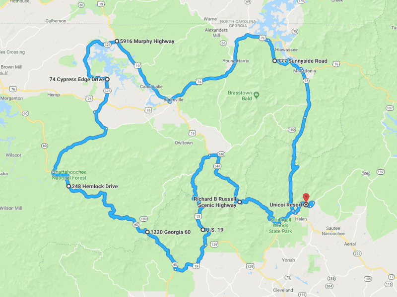 Das Llama Route Map Drives