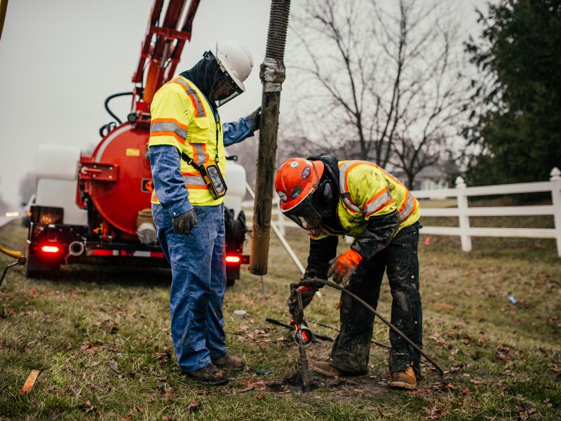 The main benefit of using a vacuum excavator is the minimum damage to existing and underground fixtures of pipework, cabling, and power or other lines. 
