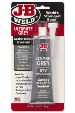 J-B Weld Grey Silicone Gasket Sealant 85g Tube