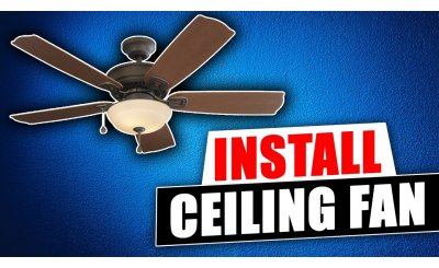 Replace existing ceiling fan up to 10ft ceiling height with owner provided fan<br><br>Replace existing light fixture up to 10ft ceiling height with owner provided light