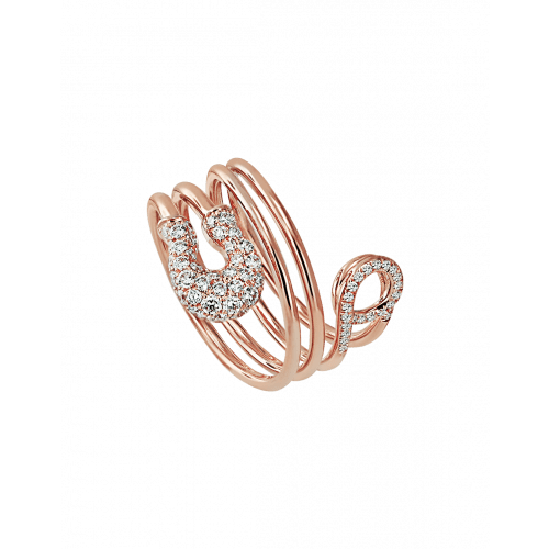 Rose Gold Swirl Ring