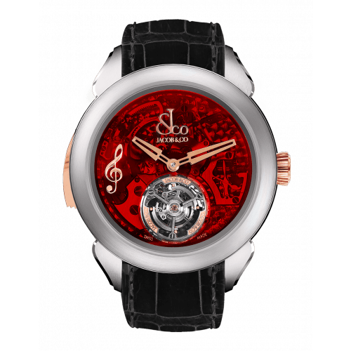 Palatial Flying Tourbillon Minute Repeater Titanium (Red Mineral Crystal)