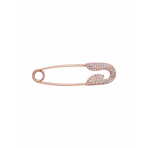 Rose Gold Diamond Safety Pin