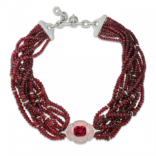 Spinel Beads Necklace