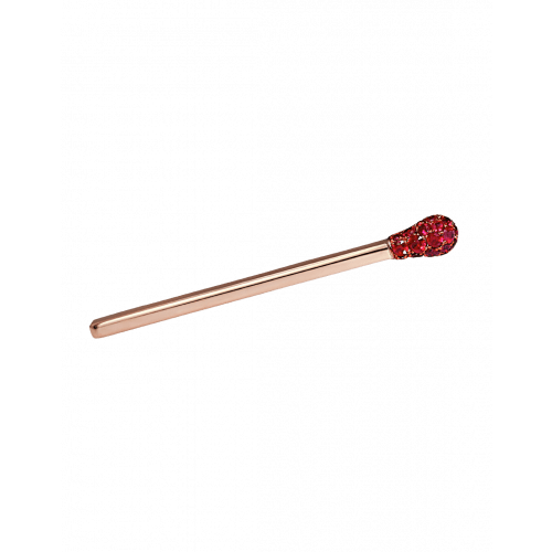 1.73ct Ruby Rose Gold Match Lapel Pin