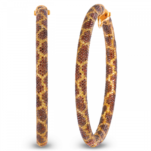 Giraffe Safari Hoop Earrings