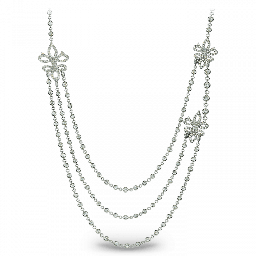 Triple Layer Diamond Necklace