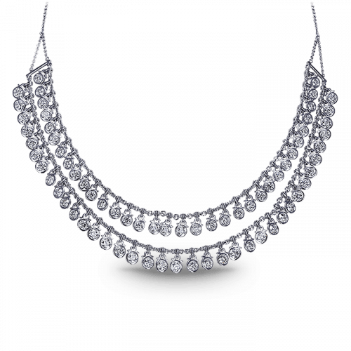 Double Row Diamond Necklace