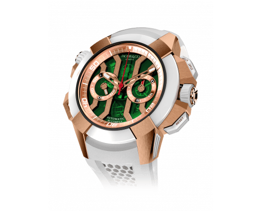 EPIC X CHRONO ROSE GOLD GREEN DIAL (SATIN-FINISHED)