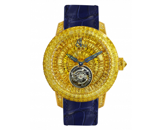 Caviar Tourbillon Baguette Yellow Sapphires 47mm