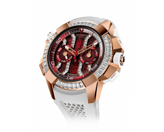 Epic X Chrono Baguette Rose Gold Red