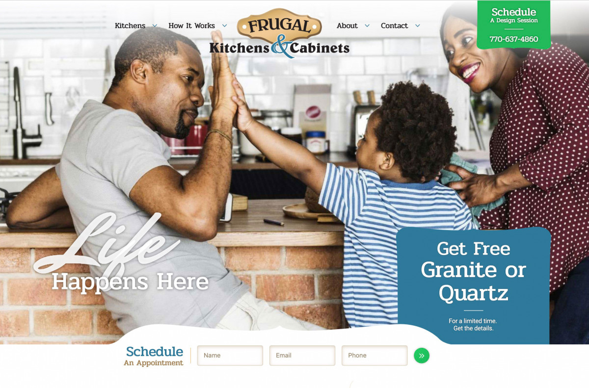 Image of website for Frugal Kitchens