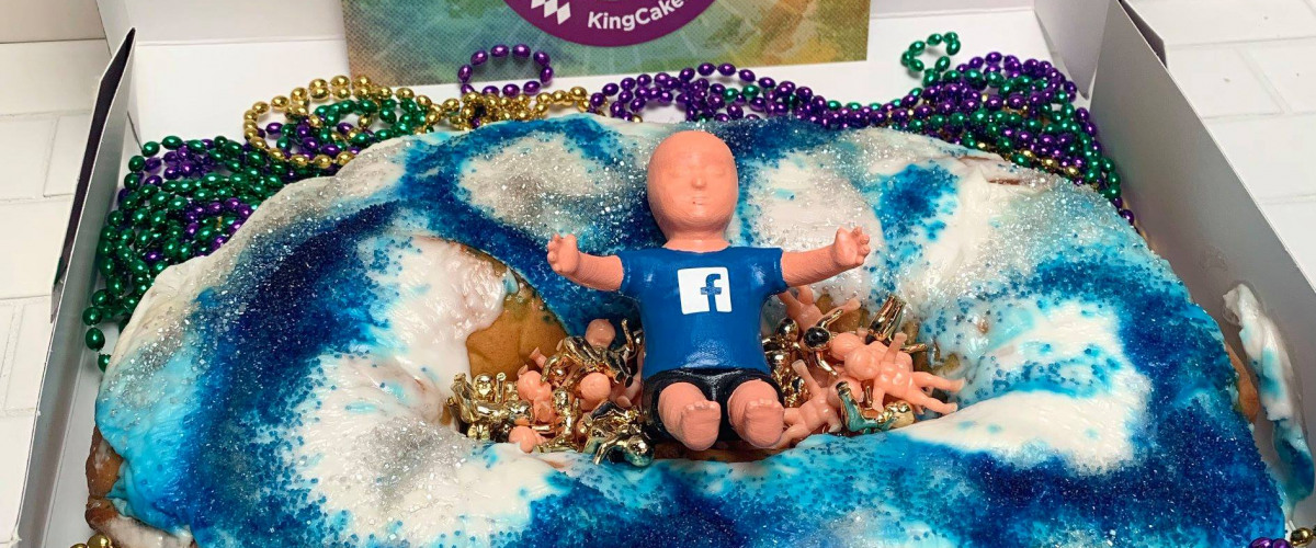 King Cake Snob Delivers A Fully Dressed King Cake Baby To