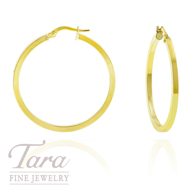 14k gold hoop earrings