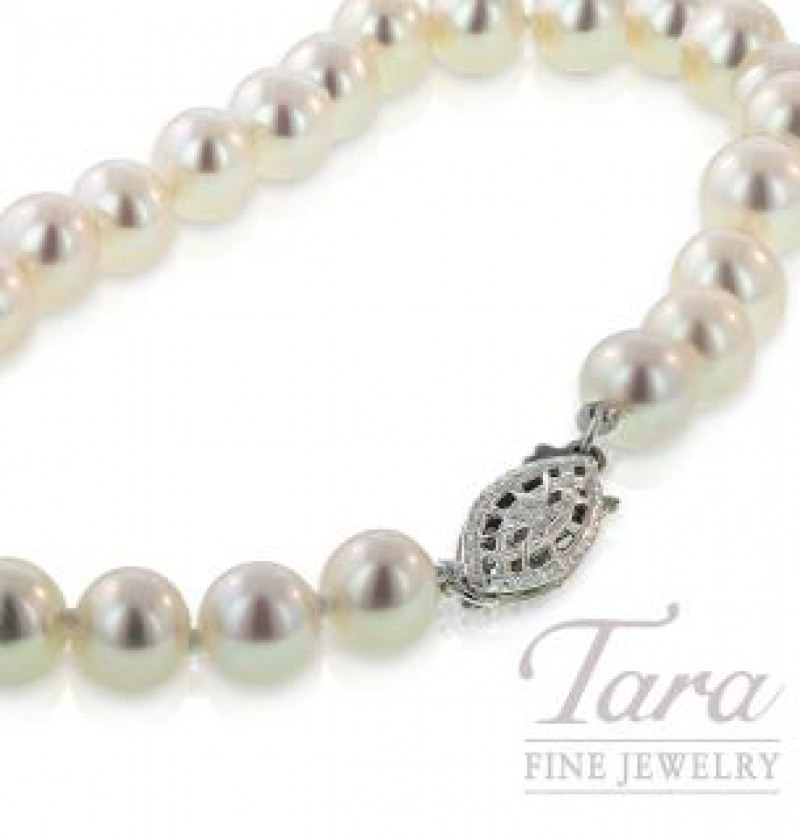 sterling silver and pearl bracelet